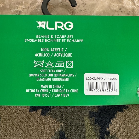 NWT Lifted Research Group (LRG) Camo Beanie and Scarf Set (OS) - Picture 2 of 9